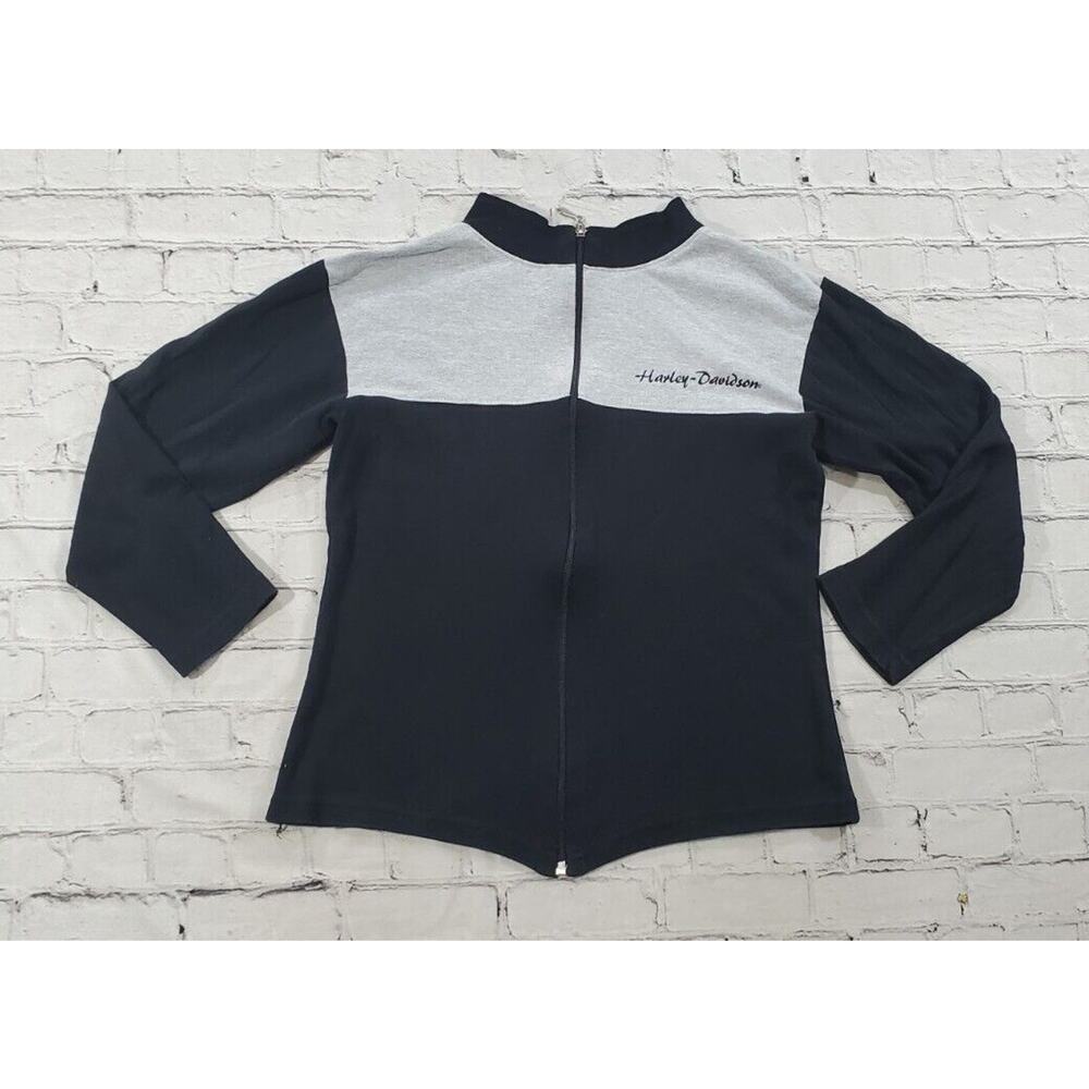 Harley Davidson Orlando Florida Sweatshirt Jacket Gray Black YOUTH SIZE XL